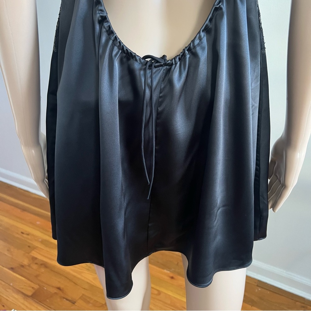FOR LOVE & LEMONS BRIE BLACK SLIP DRESS Mini SIZE M - Picture 14 of 16